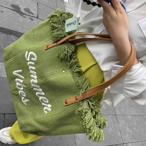 bags : Fashion Strandtas Reistas - Groen in van Pantino