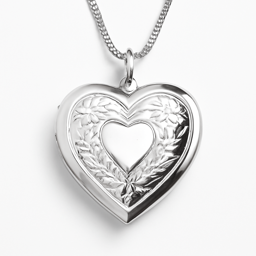 Pendant Necklace : Amore Eterno - Hartvormige Hanger in Standaard titel van Pantino