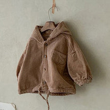 Kids' Jacket : Jas Kinderen - Charlie’s Trendy Unisex - Stijl voor Iedereen in Chocoladebruin (BIJNA UITVERKOCHT) van Pantino