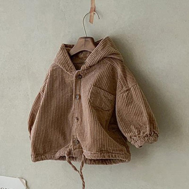 Kids' Jacket : Jas Kinderen - Charlie’s Trendy Unisex - Stijl voor Iedereen in Chocoladebruin (BIJNA UITVERKOCHT) van Pantino
