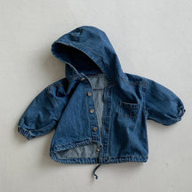 Kids' Jacket : Jas Kinderen - Charlie’s Trendy Unisex - Stijl voor Iedereen in Denim Blauw van Pantino