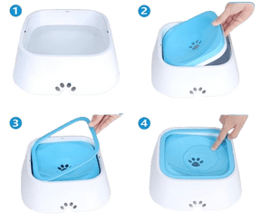 pets : Water Bowl Pro - Nooit Meer Geknoei van Je Huisdier - Roze in van Pantino