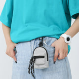 Backpack Light Gray - Cool Mini Backpack - Mini that Carries Exactly What You Need