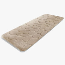 home & garden : Grote Badkamermat voor Lange Strepen - Machinewasbaar - Grijs in Abrikoos 50x120cm van Pantino