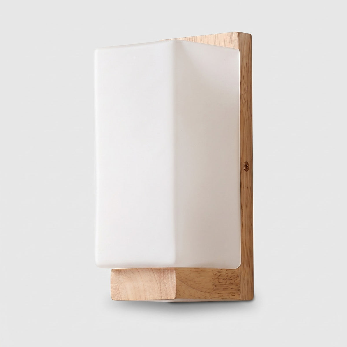 Home Decor : Wandlamp met Rechthoekig Houten Kader en Glazen Kap in van Pantinoshop