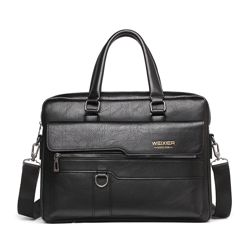bags : Schoudertas Heren Donkerbruin - Herentas Handtas Retro Tas Elegant in Zwart van Pantino