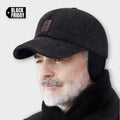 SnapHat - Gebreide Winter Baseballpet Donkergrijs