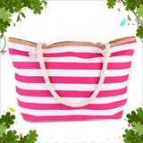 Gestreifte Strandtasche Mori - Marineblau