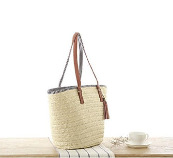 bags : Handtas Groen - Geweven Casual in van Pantino