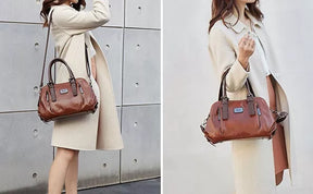 bags : Leren Tas - Marja Dames Leer - Rood in van Pantino
