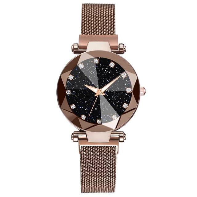 watches : CosmicWatch - Zwart - Horloge in Bruin van Pantino