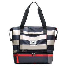 bags : Grote Travel Tas Blauw - Ruimtelijk Waterdicht Reizen - Nylon in Zwart van Pantino