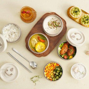home & garden : Geïsoleerde Lunchbox Meerlaags - Vers Eten Overal Meenemen - RVS in van Pantino