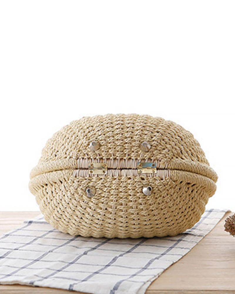 bags : Rotan Schoudertas Dames Wit - Handgeweven Bohemian Stijl in van Pantino