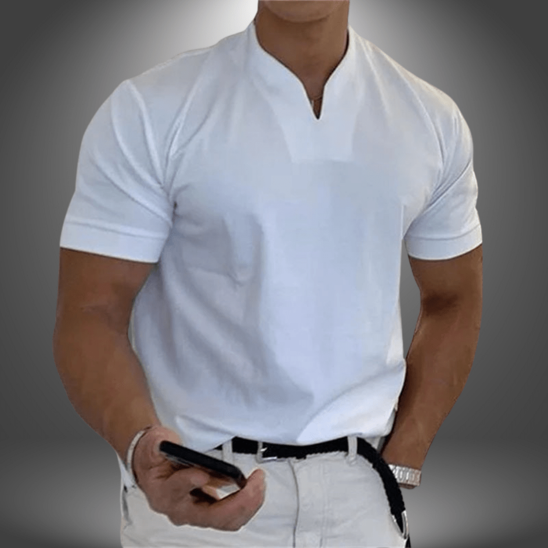 Men > Shirts > T-Shirt : Dominic V-Neck Tee – Slank T-shirt voor heren in van Pantinoshop