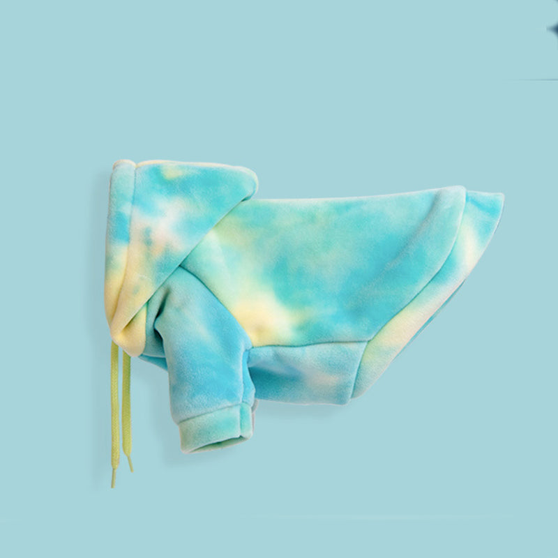 pets : Honden Hoodie in Stijlvolle Tie Dye Print - Paars in van Pantino