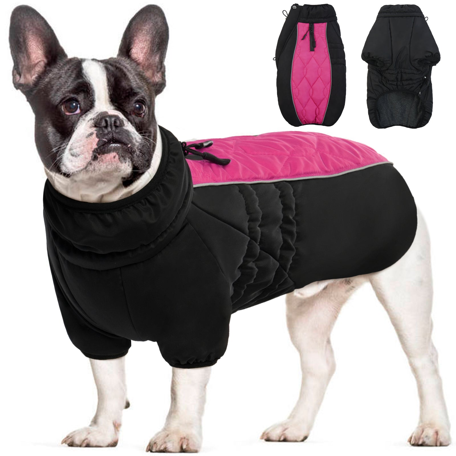 pets : Gezellig Fleece-Gevoerd Hondenjack - Roze in Roze van Pantino