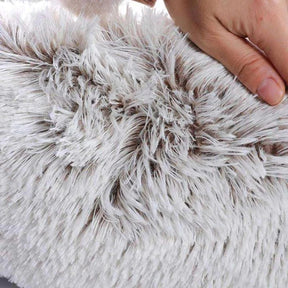 pets : FluffyBed Donutbed Pluche – Rond Hondenkussen – Wasbaar in van Pantino