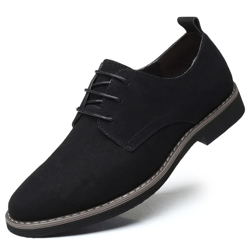 Loafers : Schoenen Heren Zwart - Suède Leren Veterschoenen Casual Donkerbruin in Zwart van Pantino
