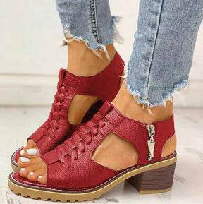 Sneakers : Sneakers Dames Bruin - Stijlvolle - Perfecte Schoenen voor een Trendy en Comfortabele Uiterlijk in Rood van Pantino