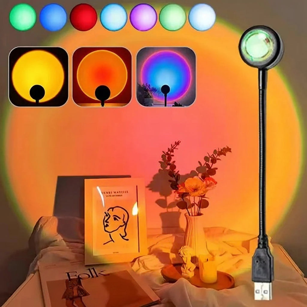 Zonsondergang Projectielamp – Regenboog Prisma Sfeerlicht
