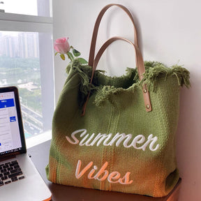 bags : Fashion Strandtas Reistas - Groen in Groen van Pantino