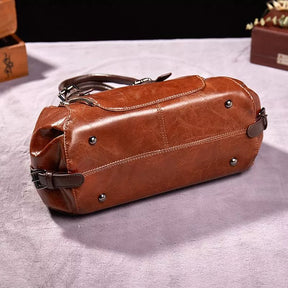 bags : Leren Tas - Marja Dames Leer - Rood in van Pantino