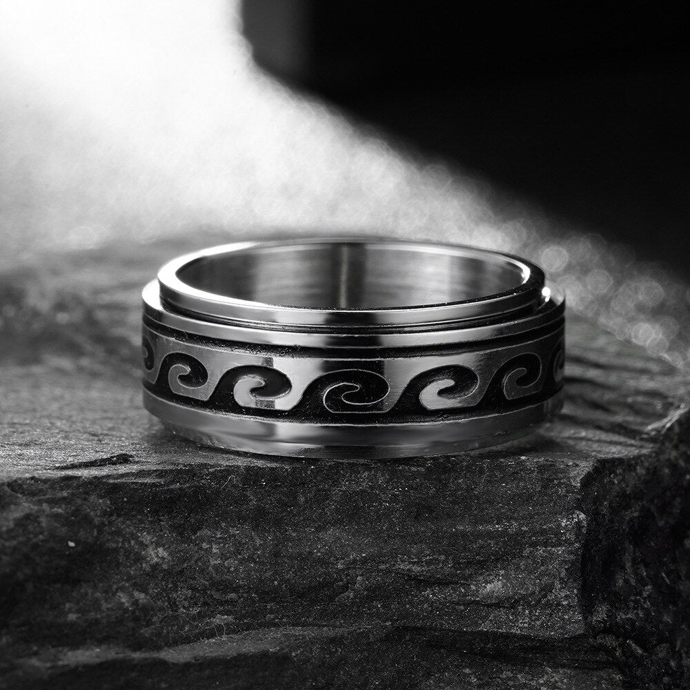 Ring : Roterende Duo Ringen in Silver van Pantino