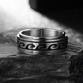 Ring : Roterende Duo Ringen in Silver van Pantino
