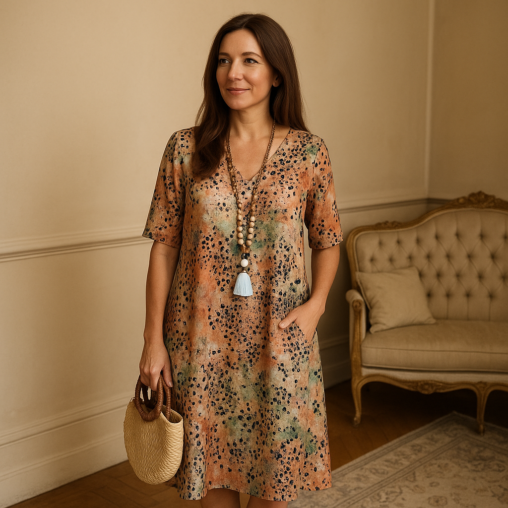 Dresses : Dames Elegante Zomerse Gebloemde Midi Jurk voor Ceremonies en Speciale Gelegenheden in van Pantino