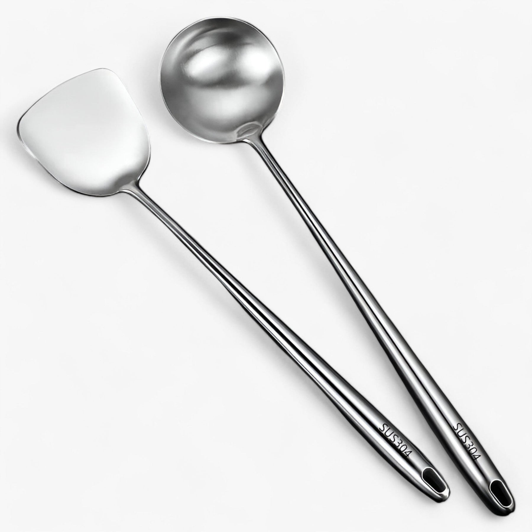 Kitchen Utensils : Roestvrijstalen Keukenapparatuur Set - Duurzaam & Veelzijdig Kookgerei voor Elke Kok in Lepel + Soeplepel van Pantino