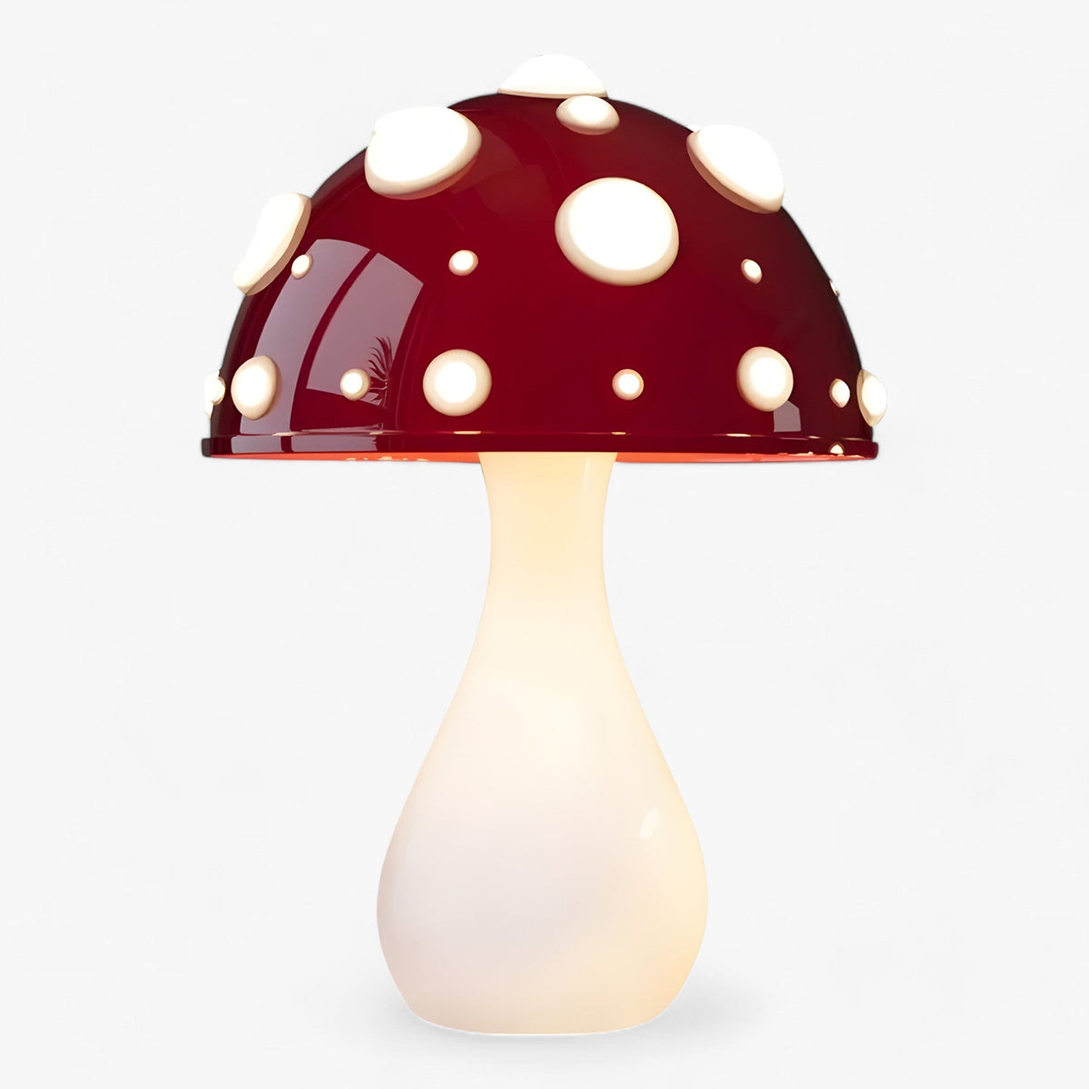 home & garden : Biomimetische Amanita Lamp - Vliegende Paddenstoelen met Tricolor LED - Warm Licht voor de Woonkamer in Witte basis van Pantino