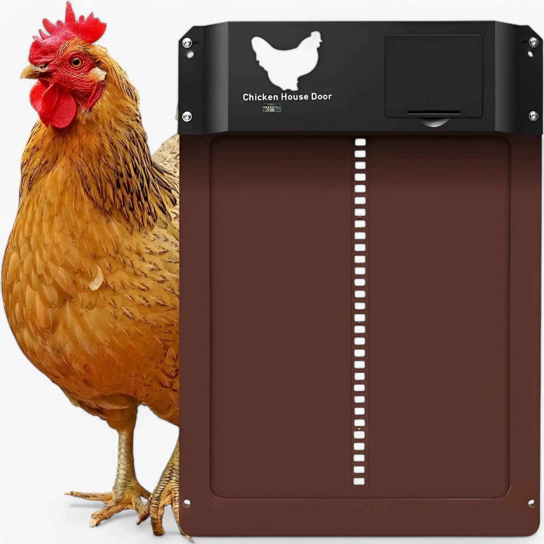 Chicken Coop Door : Automatische Solar Deur PRO+ voor Kippenhok - Lichtsensoren & Slimme Timer in van Pantino
