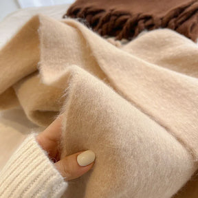Scarf : Sjaal Beige - Luxe Kasjmier in van Pantino