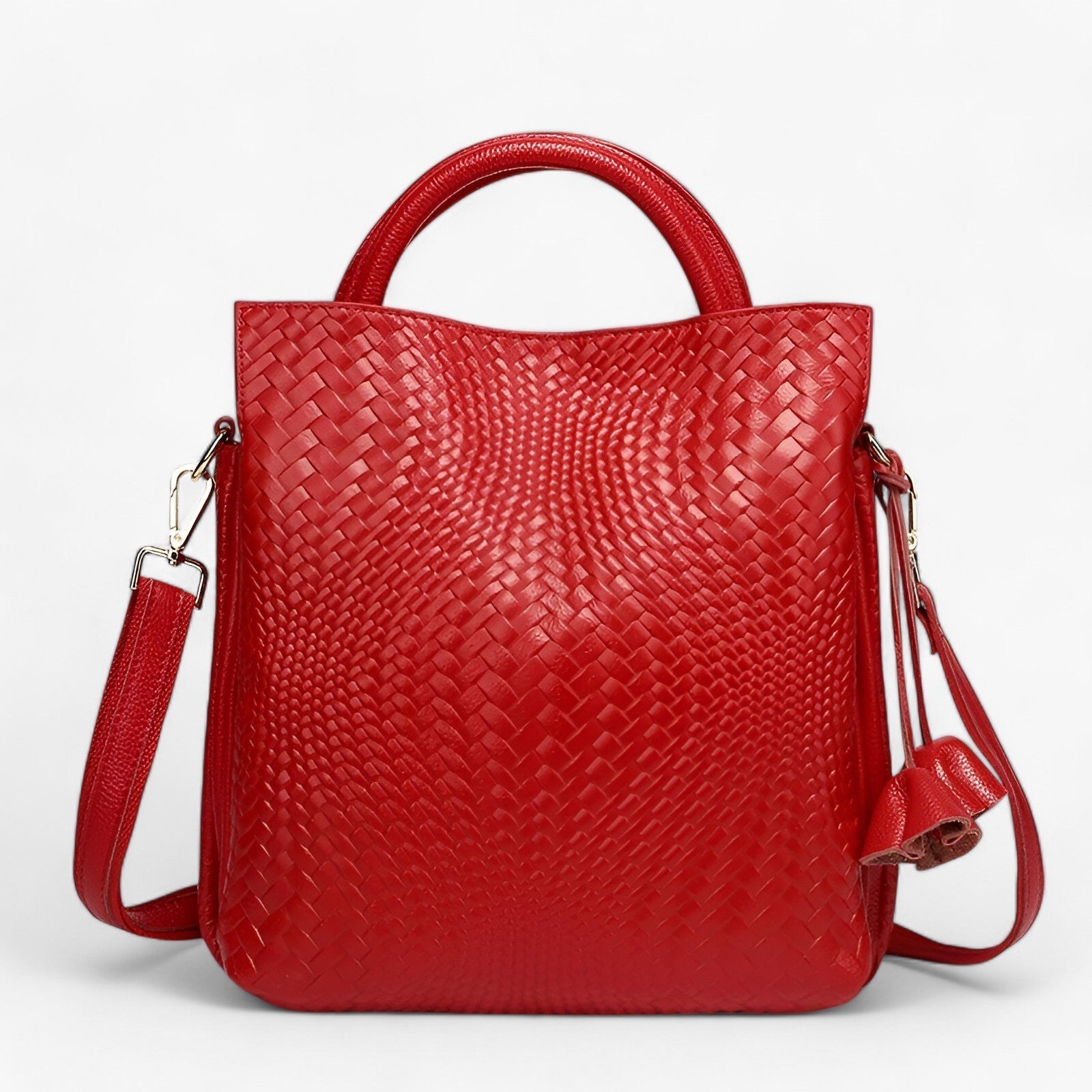 bags : Leren Tas van Luxe Krachtleer - Elegant en Duurzaam - Zwart in van Pantino