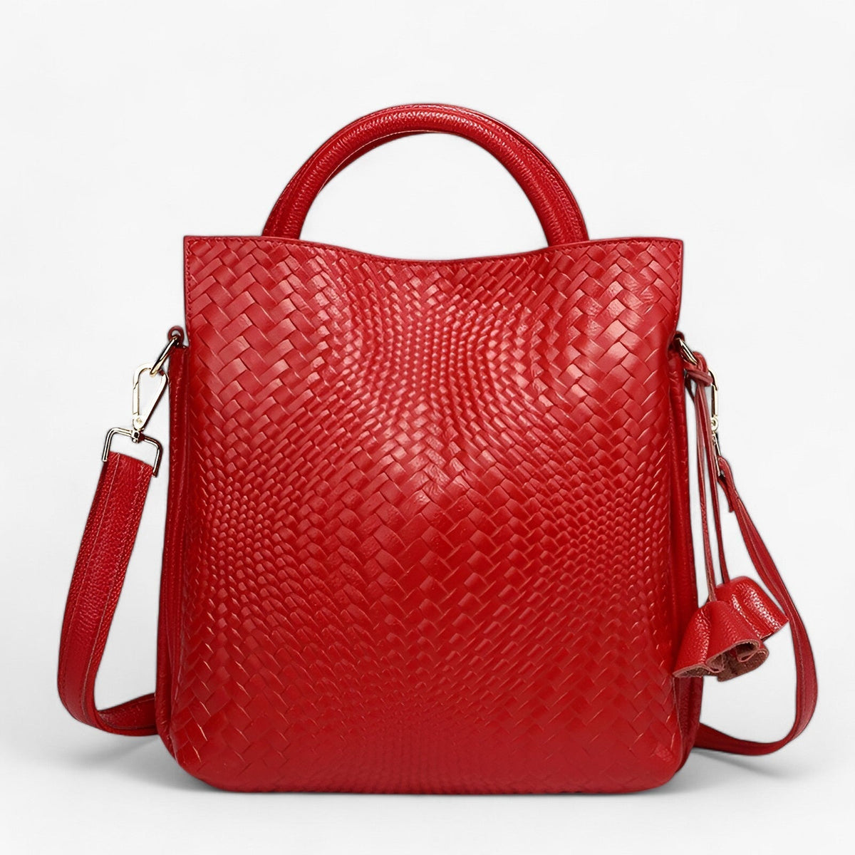 bags : Leren Tas van Luxe Krachtleer - Elegant en Duurzaam - Zwart in van Pantino