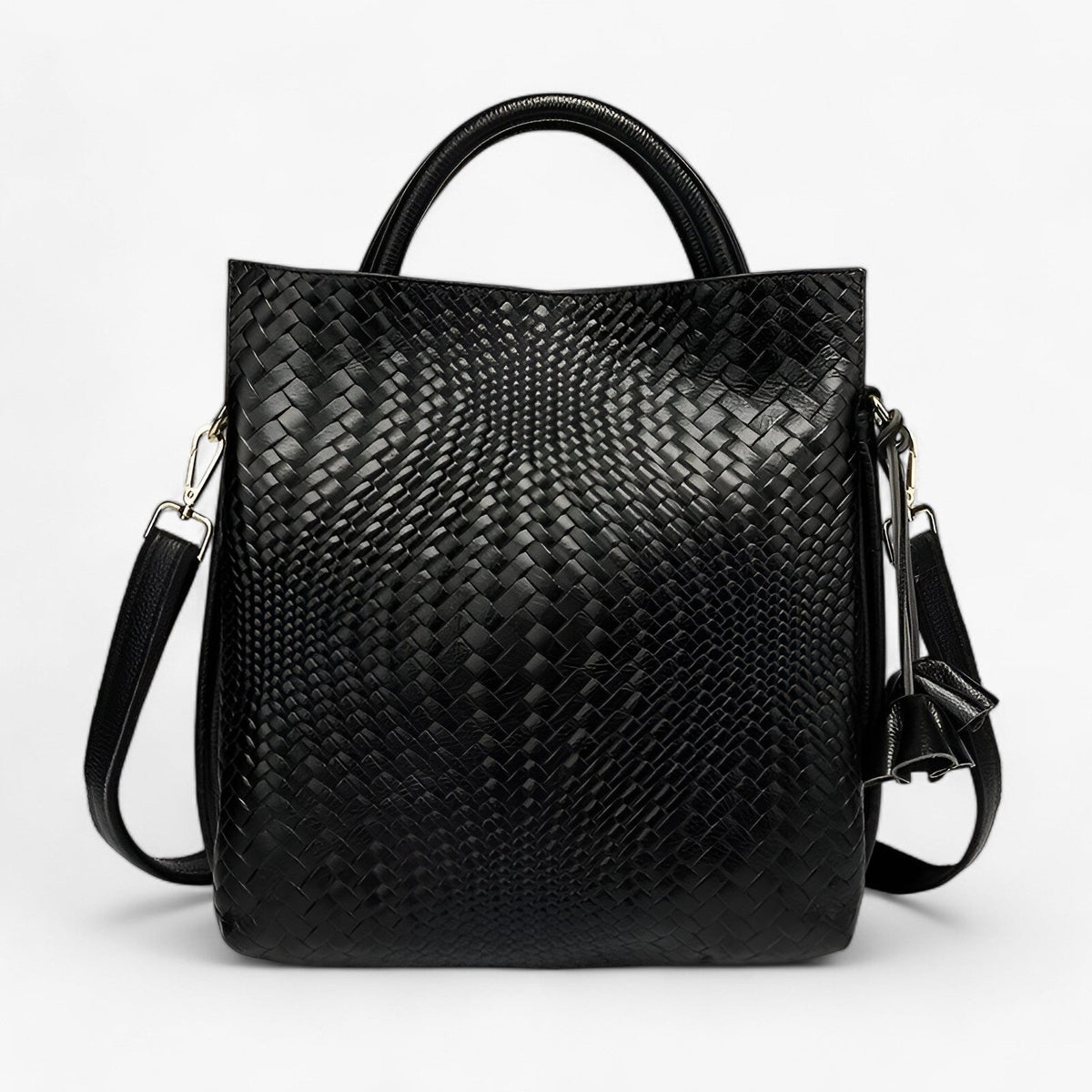 bags : Leren Tas van Luxe Krachtleer - Elegant en Duurzaam - Zwart in van Pantino