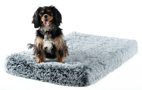 pets : Orthopedisch Pluche Hondenbed in Grijs in van Pantino