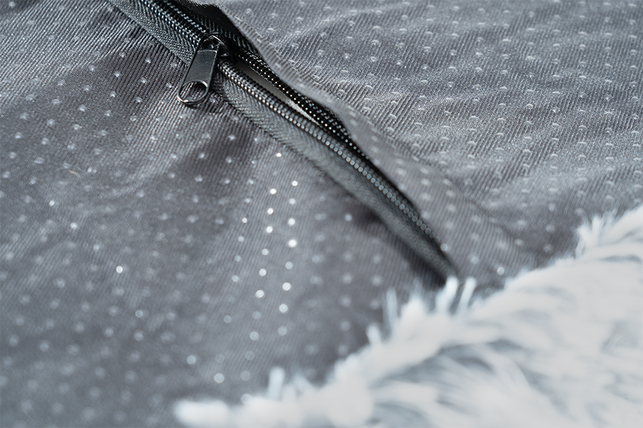 pets : Orthopedisch Pluche Hondenbed in Grijs in van Pantino
