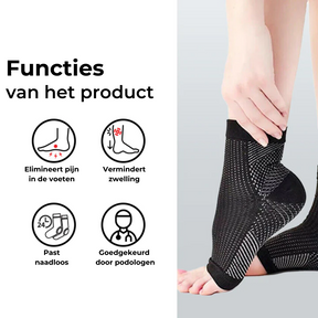 other : Witte Compressiesokken voor Pijnverlichting & Vermoeide Voeten - Elastisch & Comfortabel in van Pantino