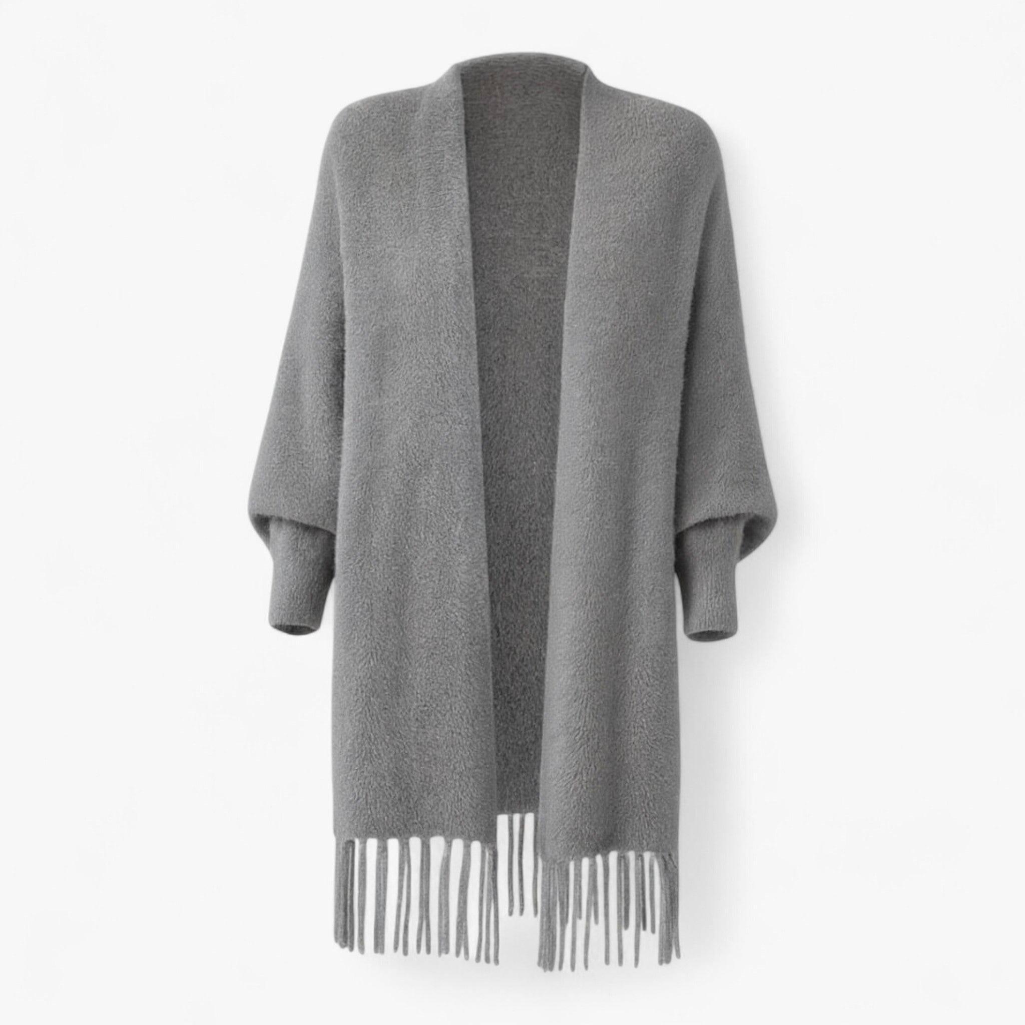 Clothes : Jas Dames Grijs - Elegant Minimalistisch Jasje in Grijs van Pantino