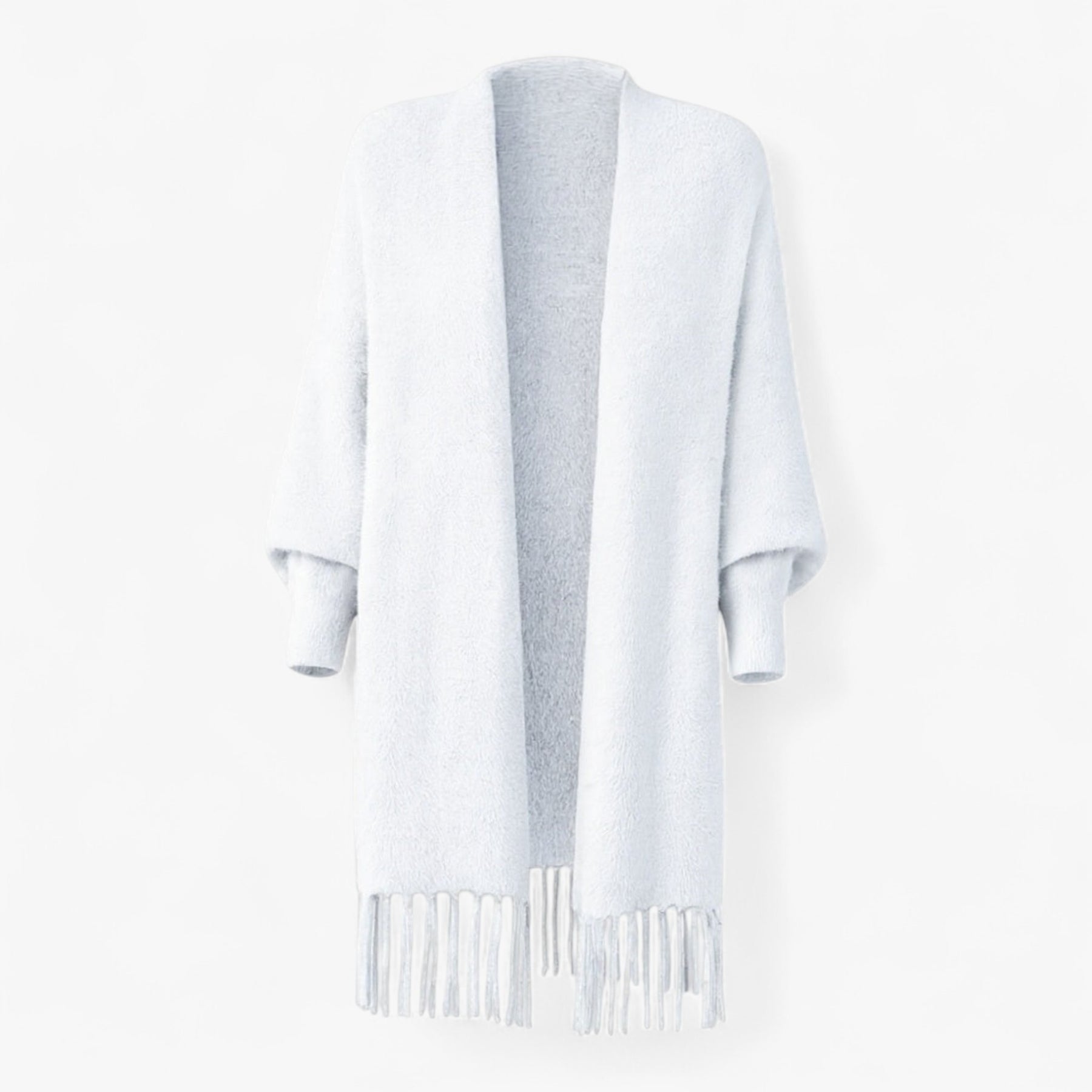 Clothes : Jas Dames Grijs - Elegant Minimalistisch Jasje in Wit van Pantino