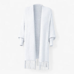 Clothes : Jas Dames Grijs - Elegant Minimalistisch Jasje in Wit van Pantino