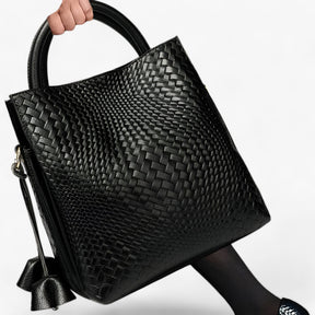 bags : Leren Tas van Luxe Krachtleer - Elegant en Duurzaam - Zwart in van Pantino