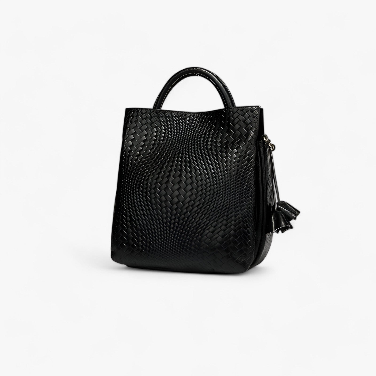bags : Leren Tas van Luxe Krachtleer - Elegant en Duurzaam - Zwart in van Pantino