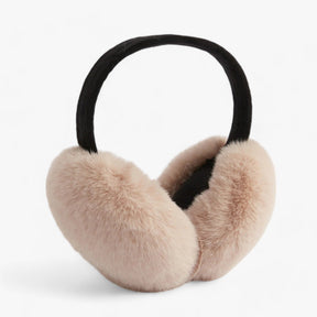 Earmuffs : Nepvachten in Kunstbont - Gezellige Winterwarmte - Zwart Wit in Zwart Beige van Pantino