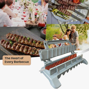 outdoor equipment : Kebabmaker voor BBQ - Snelle en Gemakkelijke Perfecte Spiesjes - Grijs in van Pantino