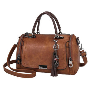 Tassen : Vintage Schoudertas Dames Groen - Retro Stijl in van Pantino
