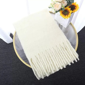 Scarf : Sjaal Beige - Luxe Kasjmier in Beige van Pantino