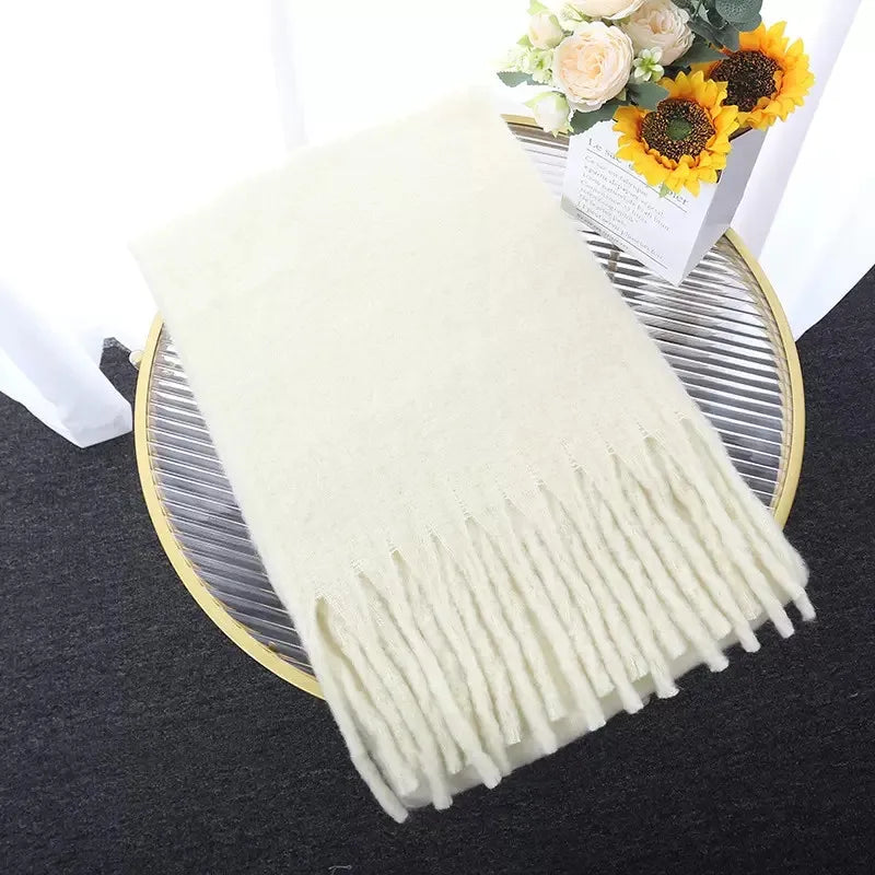 Scarf : Sjaal Beige - Luxe Kasjmier in Beige van Pantino